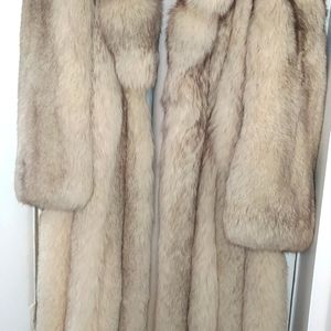 Blue Fox coat Womens